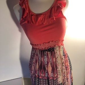 NORDSTROMS GIRLS COLORFUL MAXI DRESS